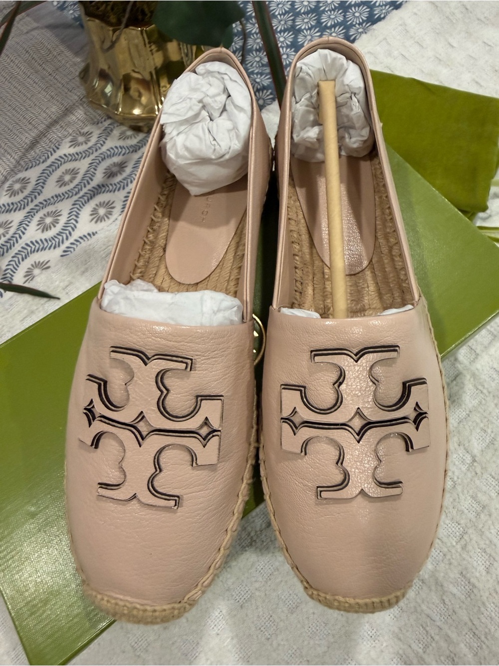Tory Burch Ines Espadrilles in Rose Pink, sz 8 NIB!